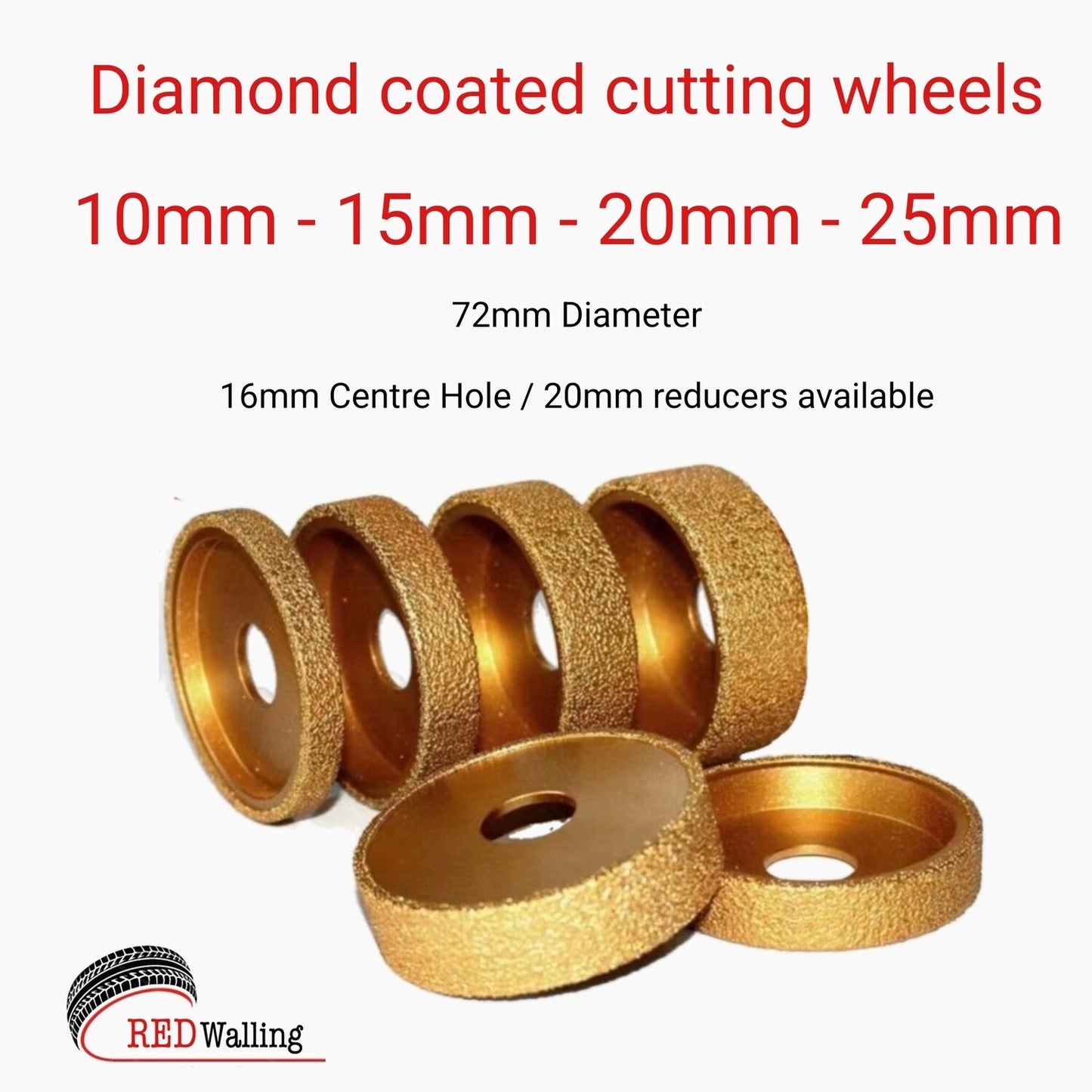 TYRE Buffing Wheel 10mm FLAT 72mm Diameter