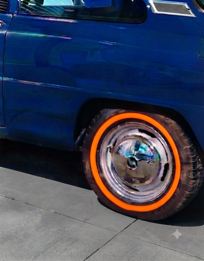 WHITEWALL TYRE PAINT -  FLURO ORANGE 125ML