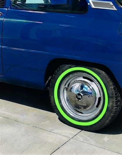 WHITEWALL TYRE PAINT -  FLURO GREEN 125ML