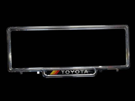Genuine Retro TOYOTA Classic License Plate Covers - Pair