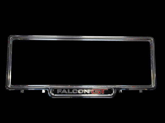 Genuine Retro FORD FALCON GT Classic License Plate Covers - Pair