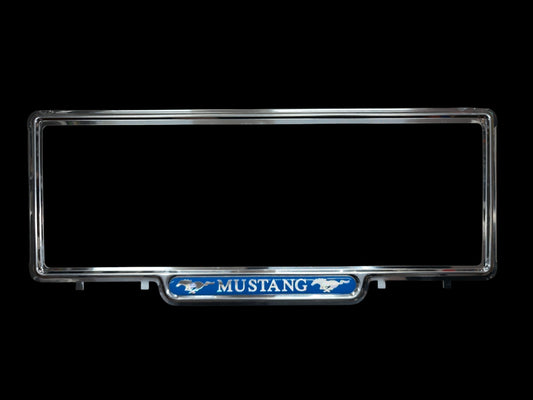 Genuine Retro Ford Mustang Classic License Plate Covers - Pair